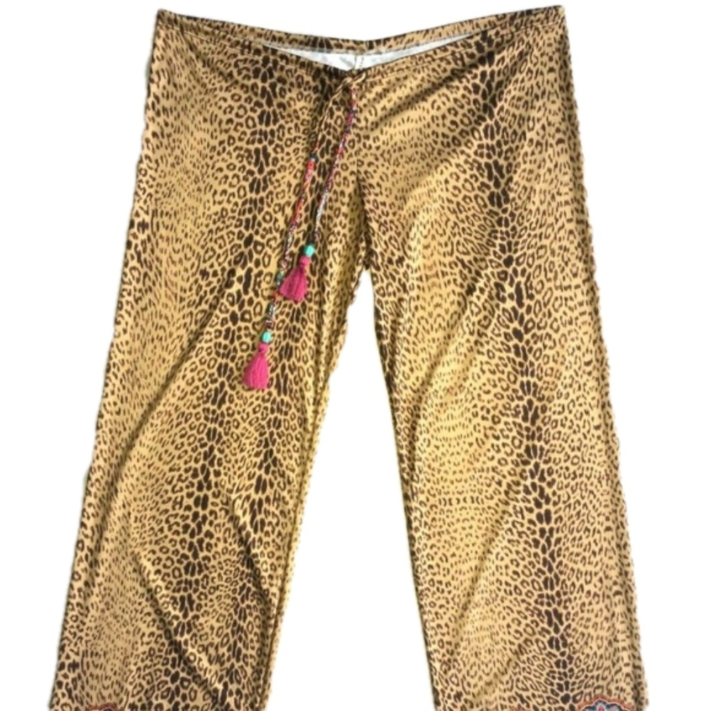 PilyQ Lounge Pants Size XS Beaded Drawstring